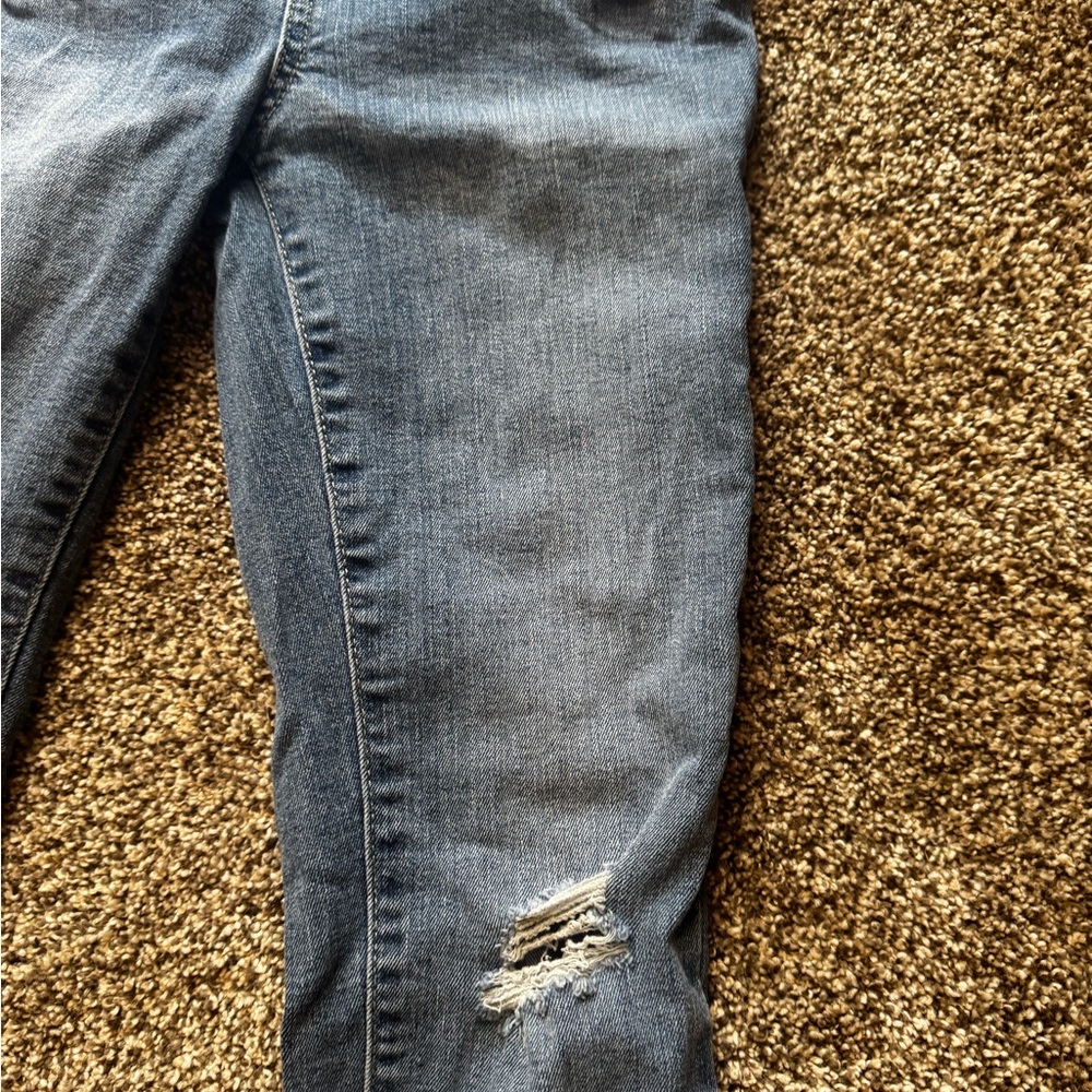 SO Blue Skinny Jeans with Distressed Details - Picture 3 of 7